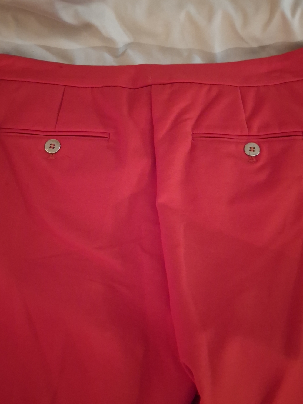Valerie Stevens Women's Bright-Red Cropped Slim Ankle Pants - Picture 8 of 8